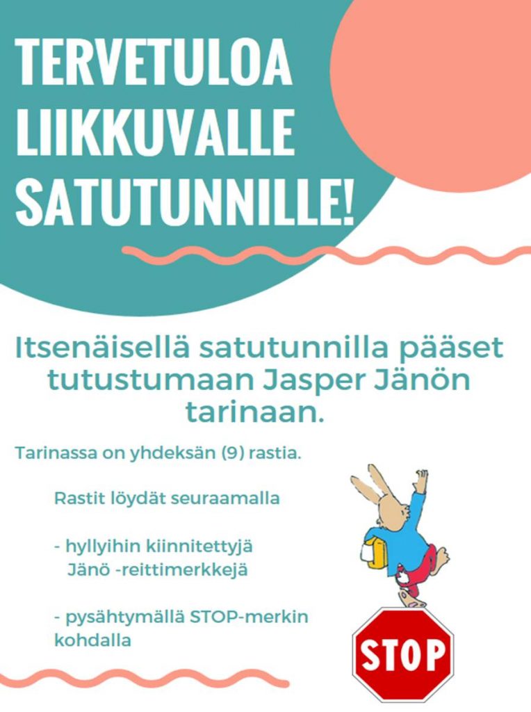 Liikkuva satutunti, ohjeistuksen kansilehti.