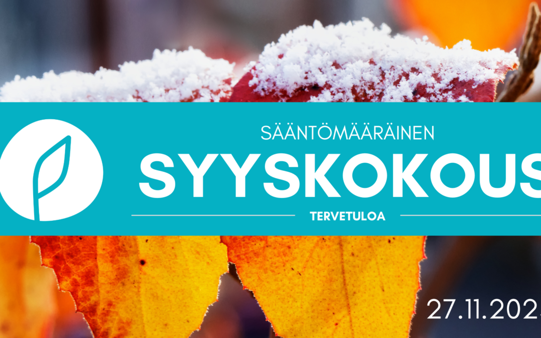 Jyväskylän kestävä kehitys JAPA ry:n syyskokous ma 27.11.2023