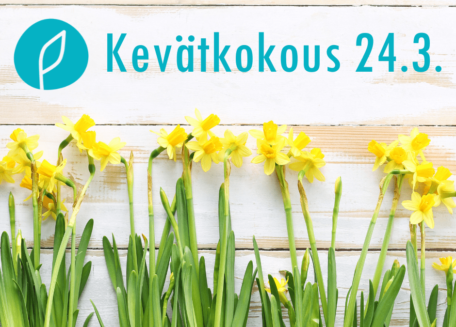 Kevätkokous 24.3. klo 17.30 alkaen